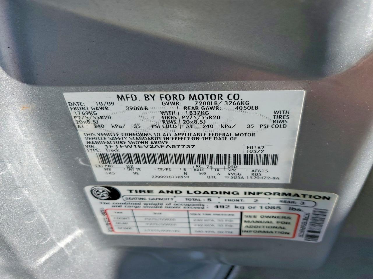 2010 FORD F-150