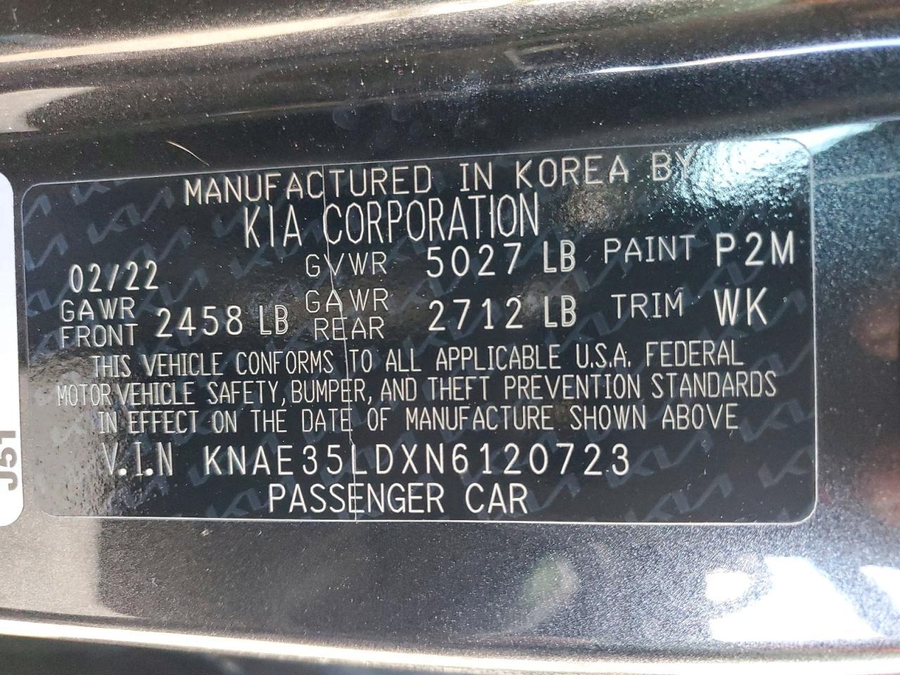 2022 KIA Stinger