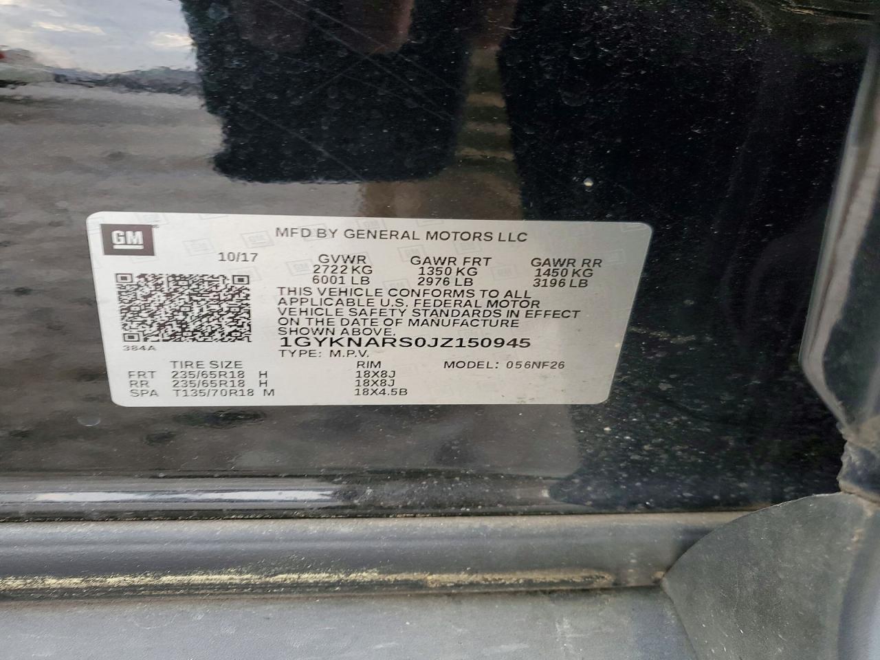 2018 CADILLAC XT5