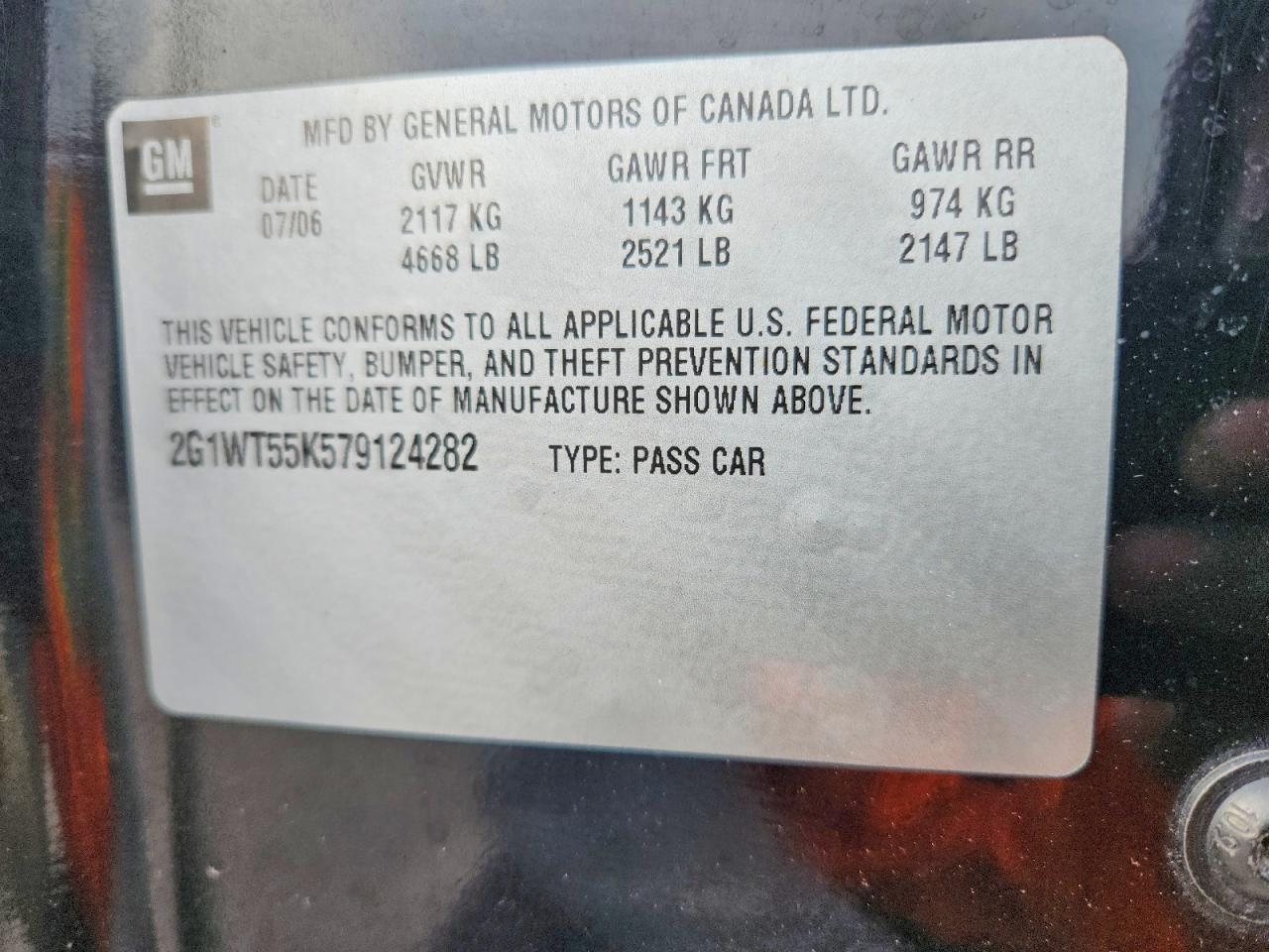 2007 CHEVROLET IMPALA