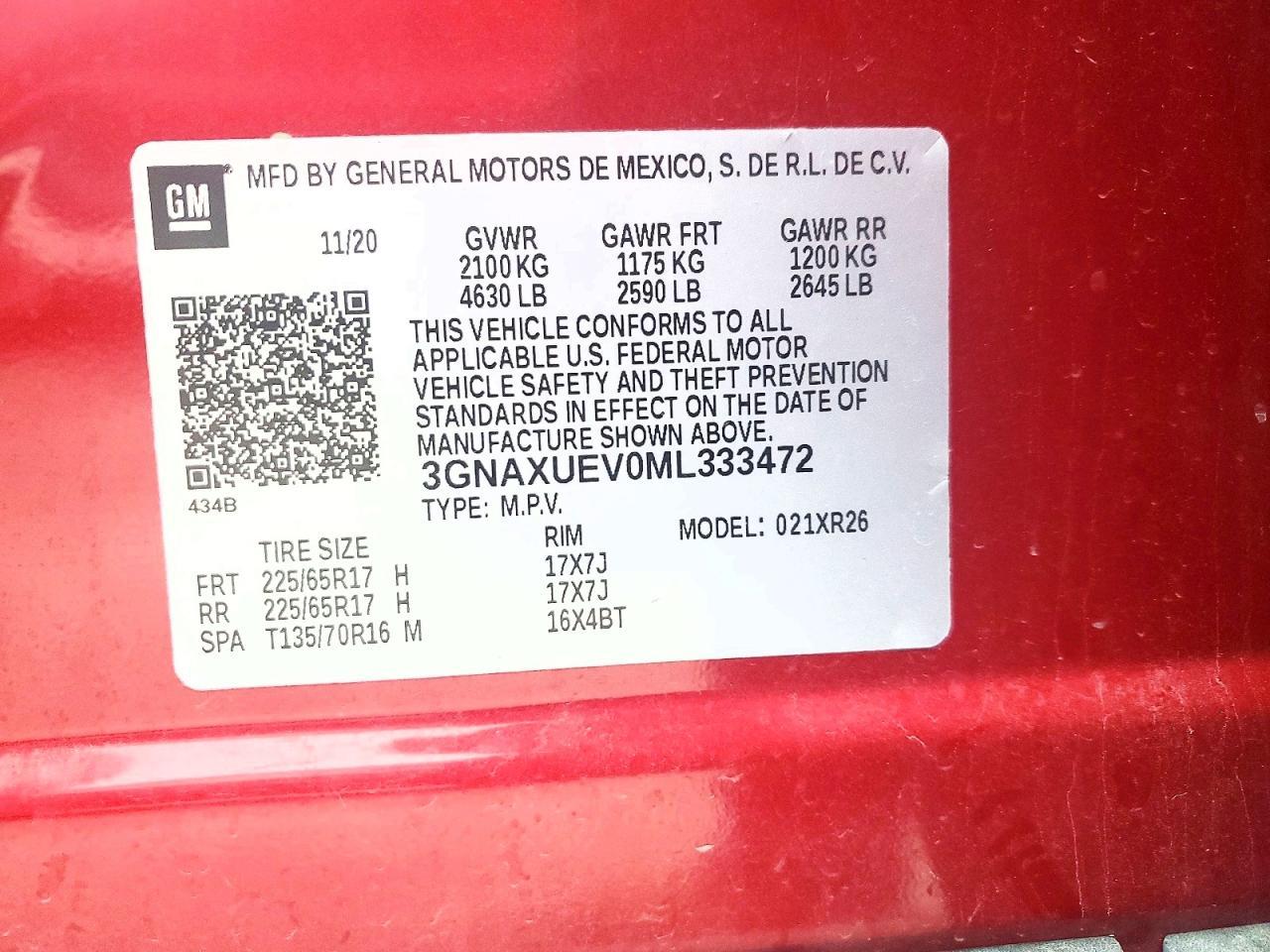 2021 CHEVROLET EQUINOX