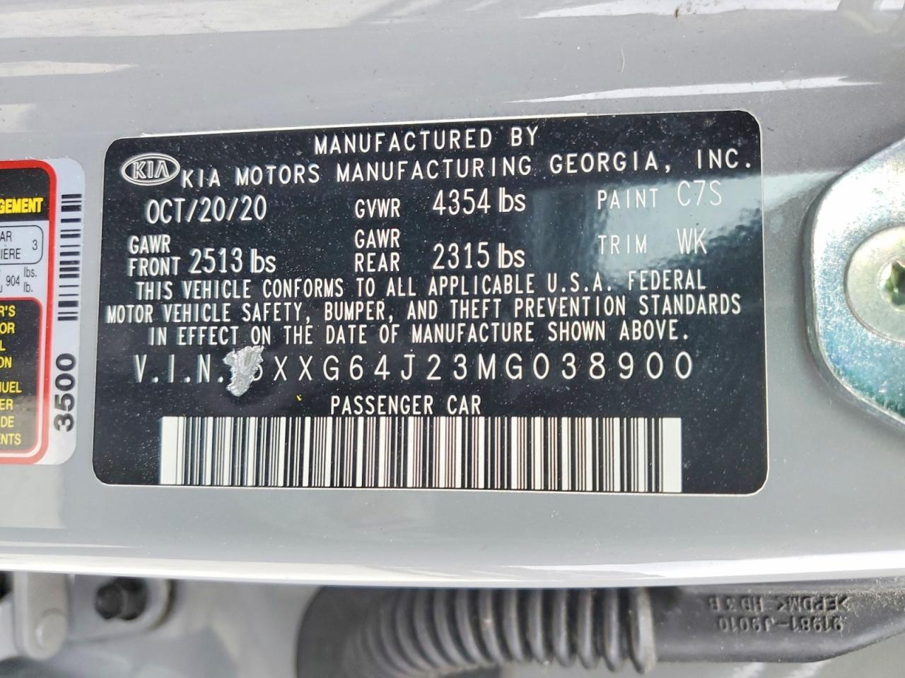 2021 KIA K5