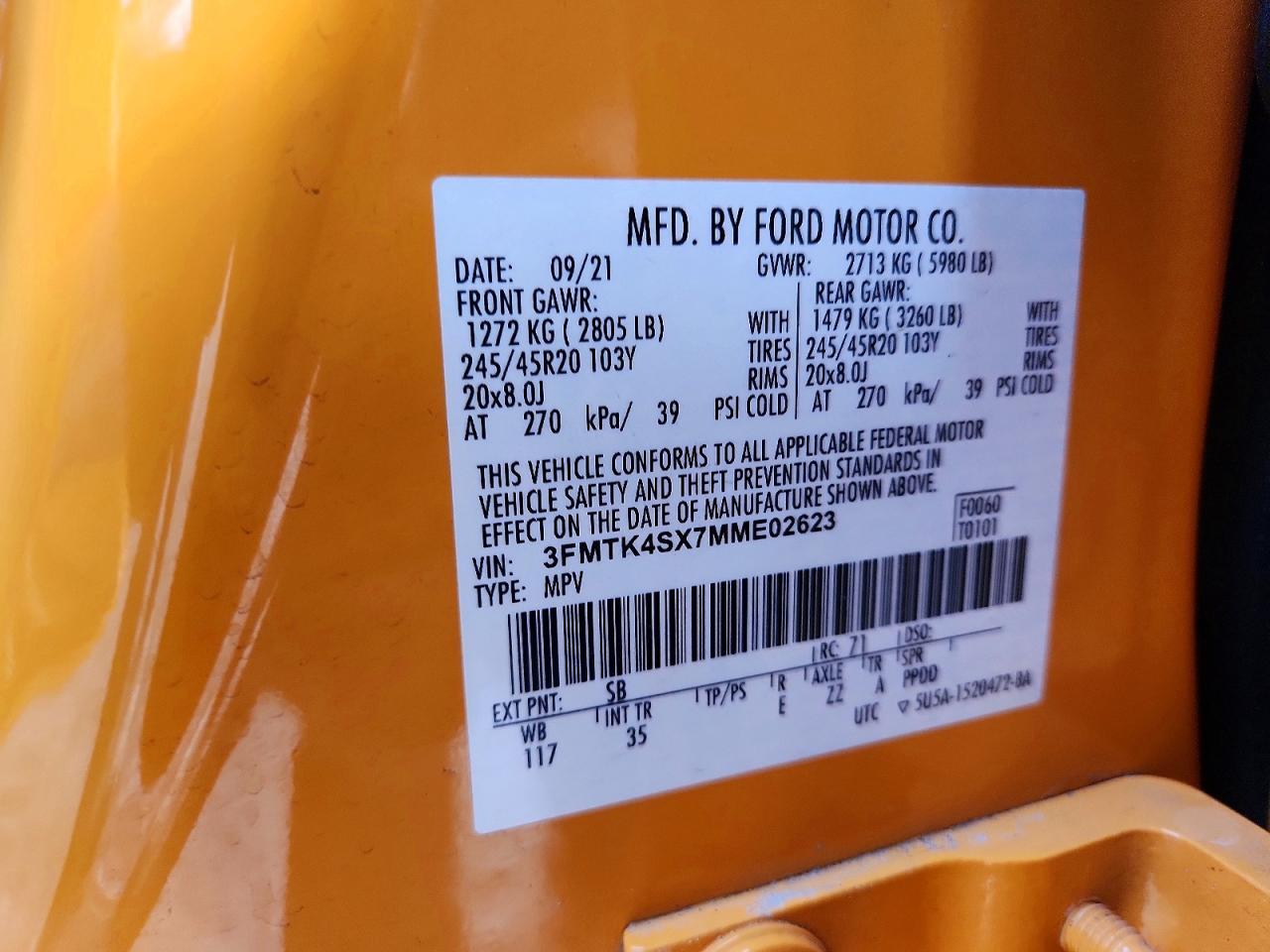 2021 FORD Mustang Mach-E
