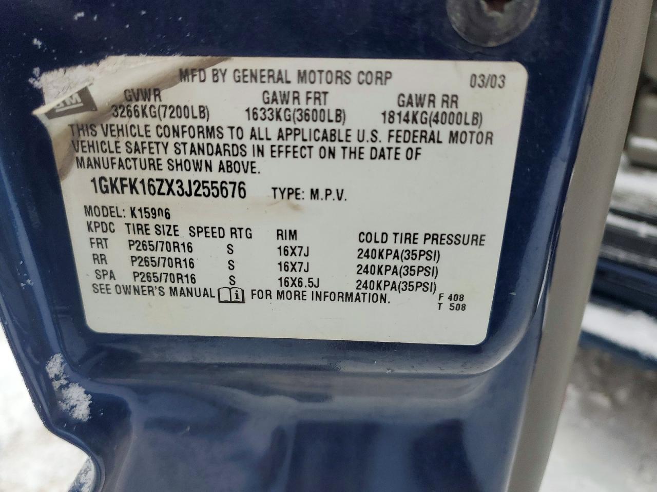 2003 GMC Yukon XL