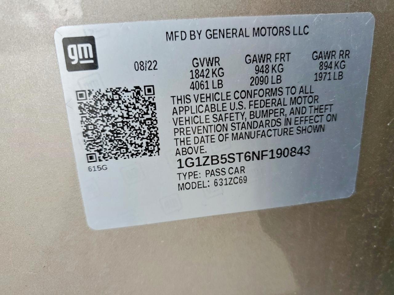 2022 CHEVROLET MALIBU