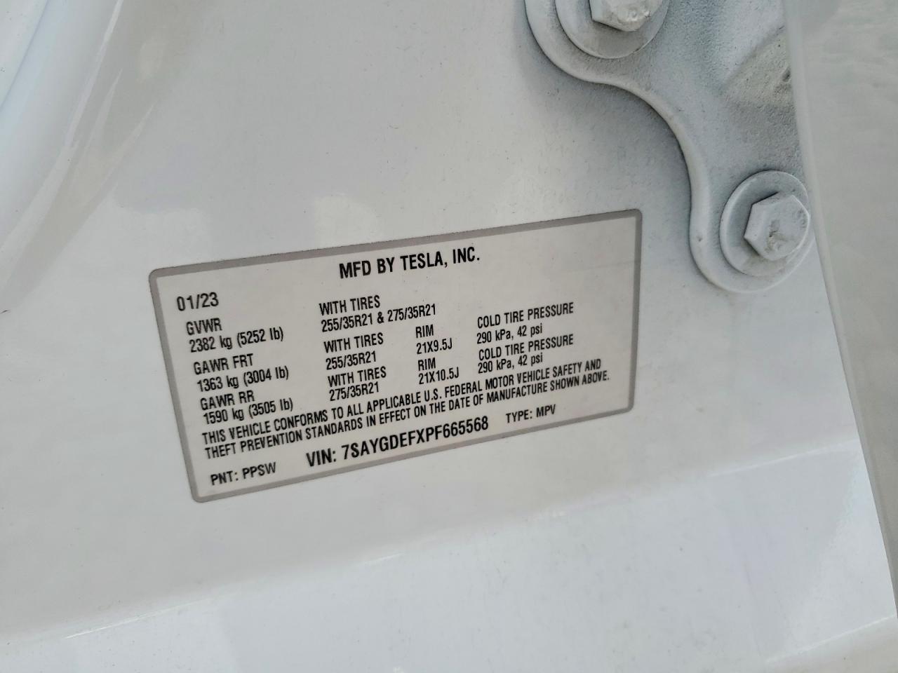 2023 TESLA MODEL Y