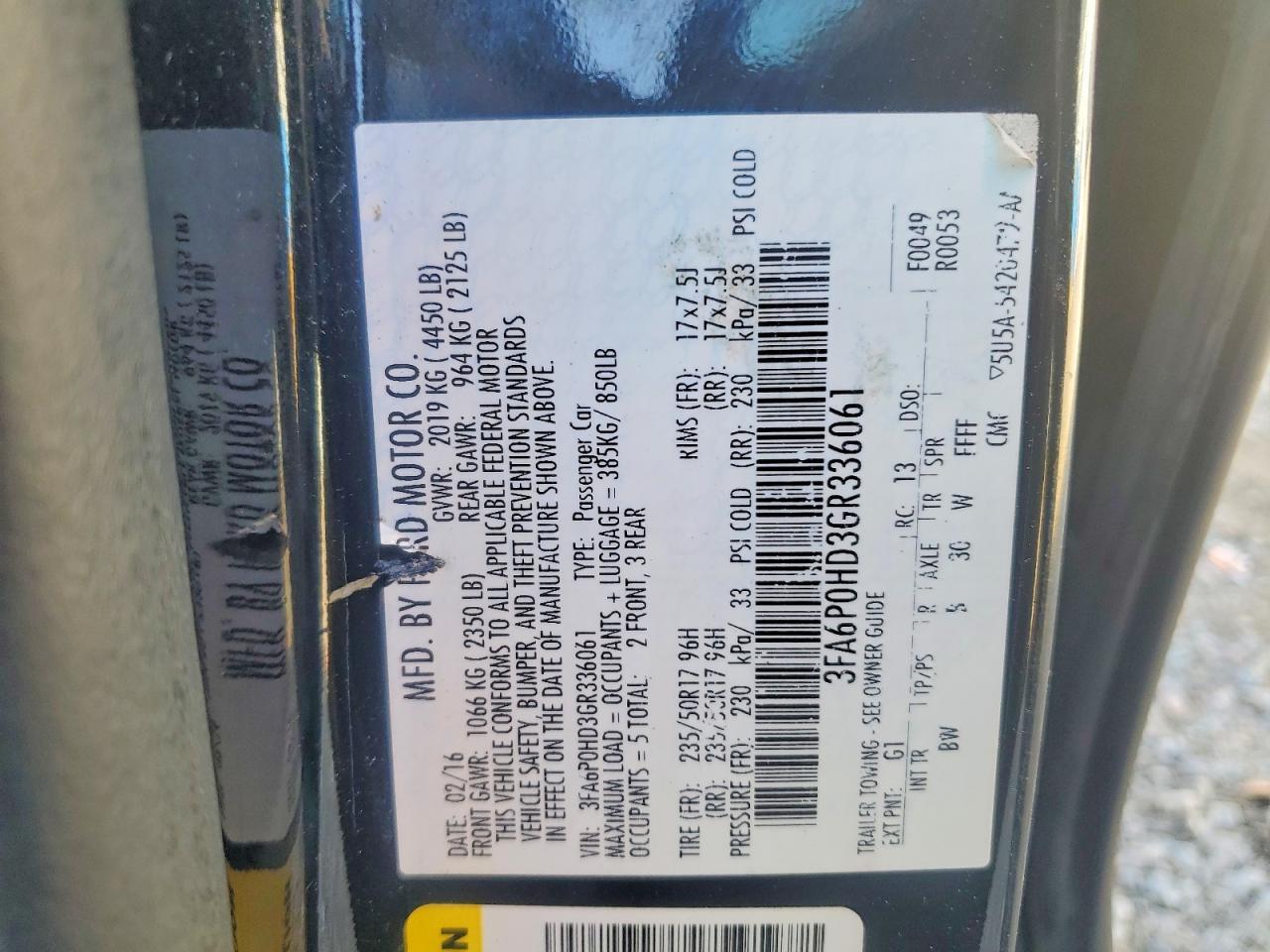 2024 FORD FUSION