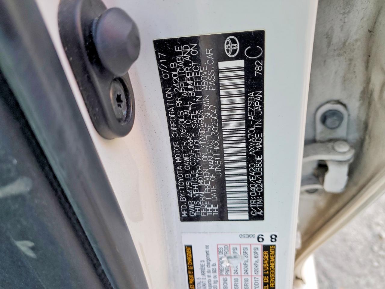 2018 TOYOTA CAMRY