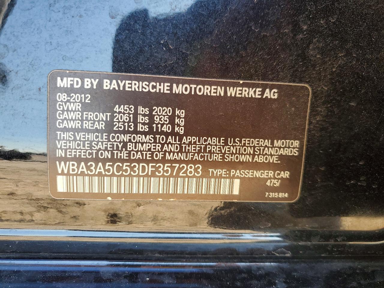 2013 BMW 3 SERIES