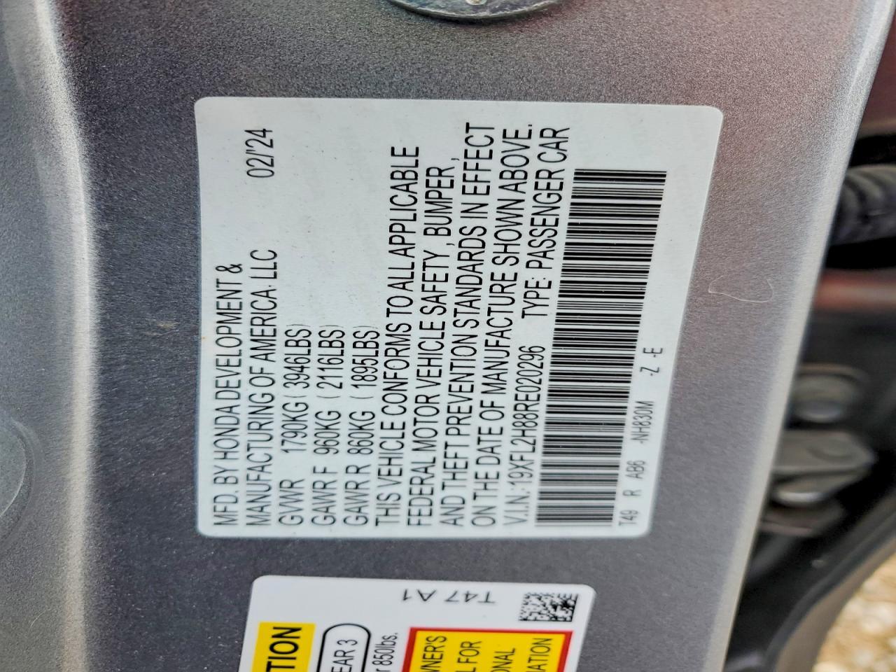 2024 HONDA CIVIC