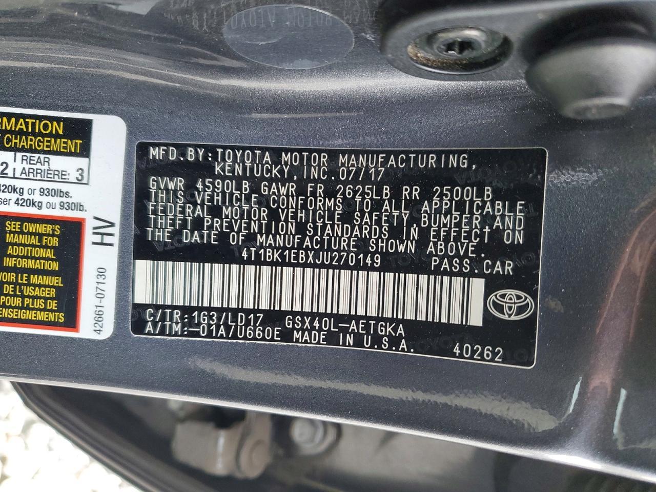 2018 TOYOTA Avalon
