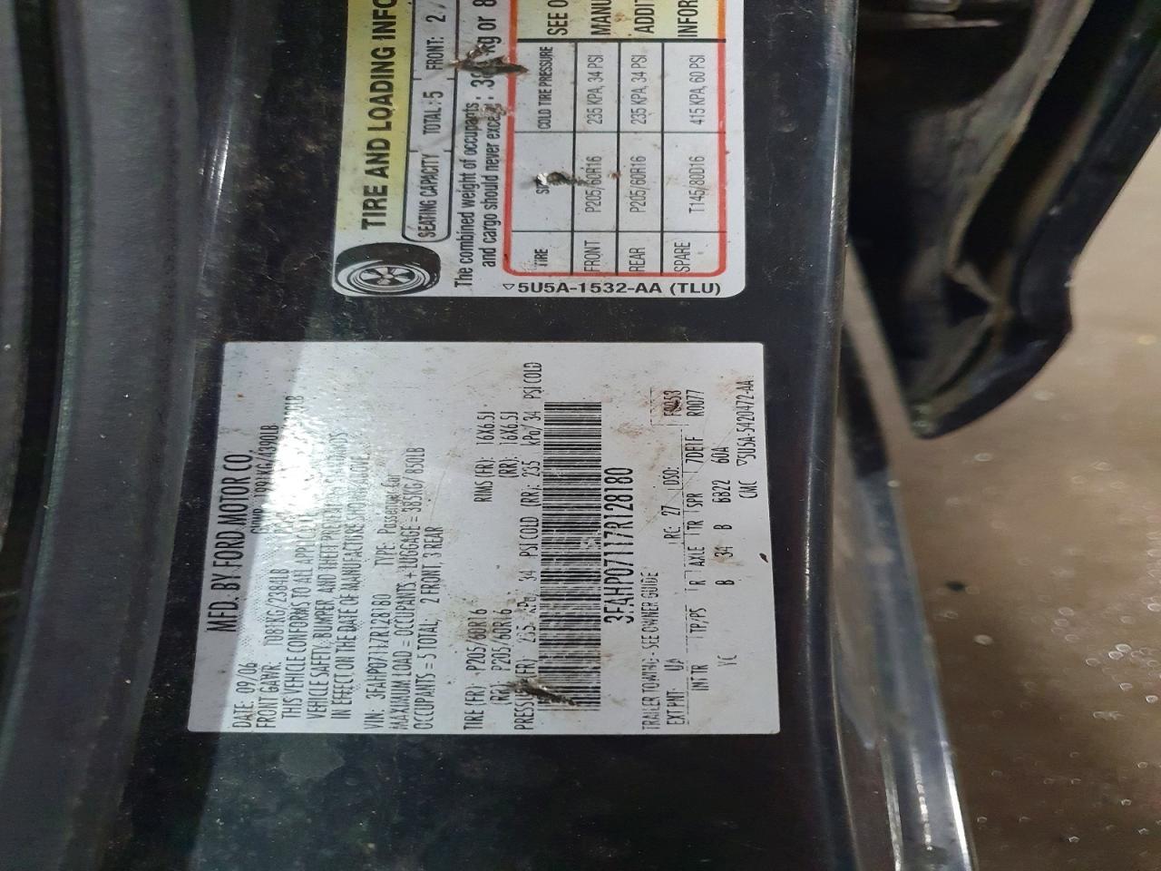 2007 FORD FUSION