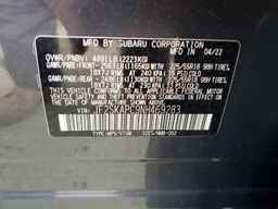 2022 SUBARU FORESTER
