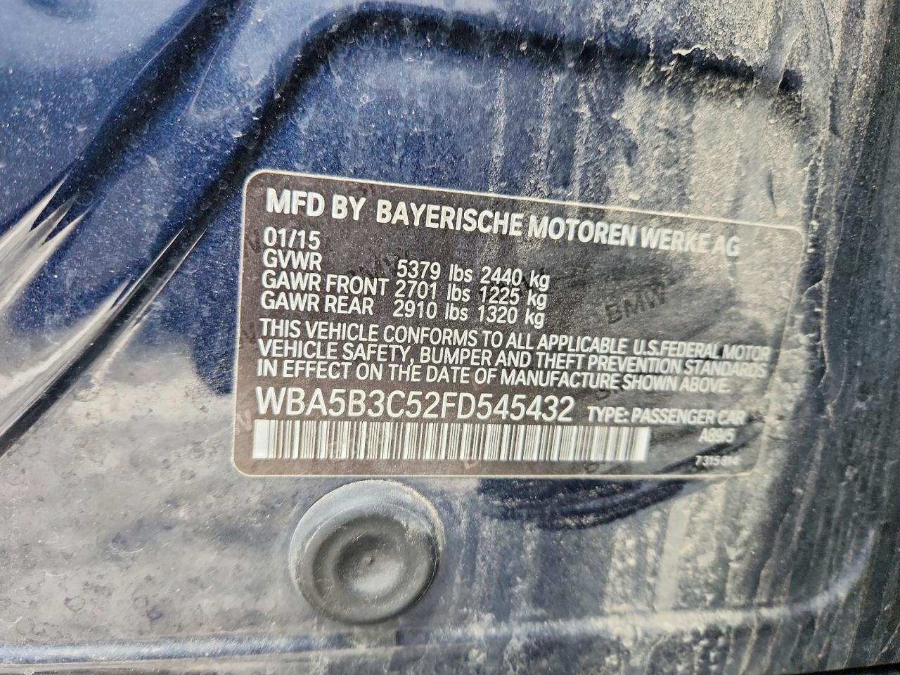 2015 BMW 5 series