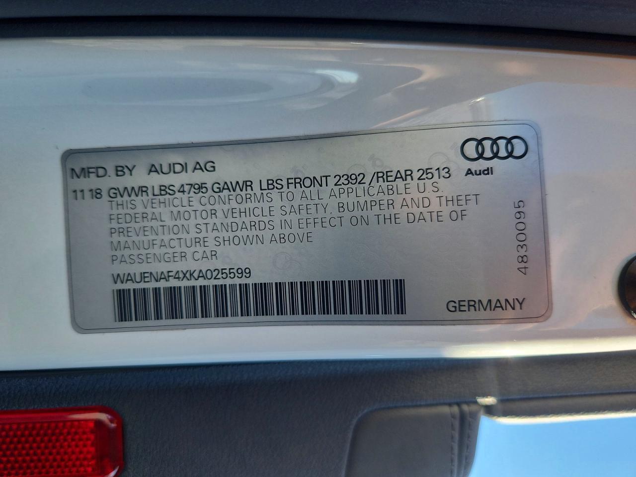 2019 AUDI A4