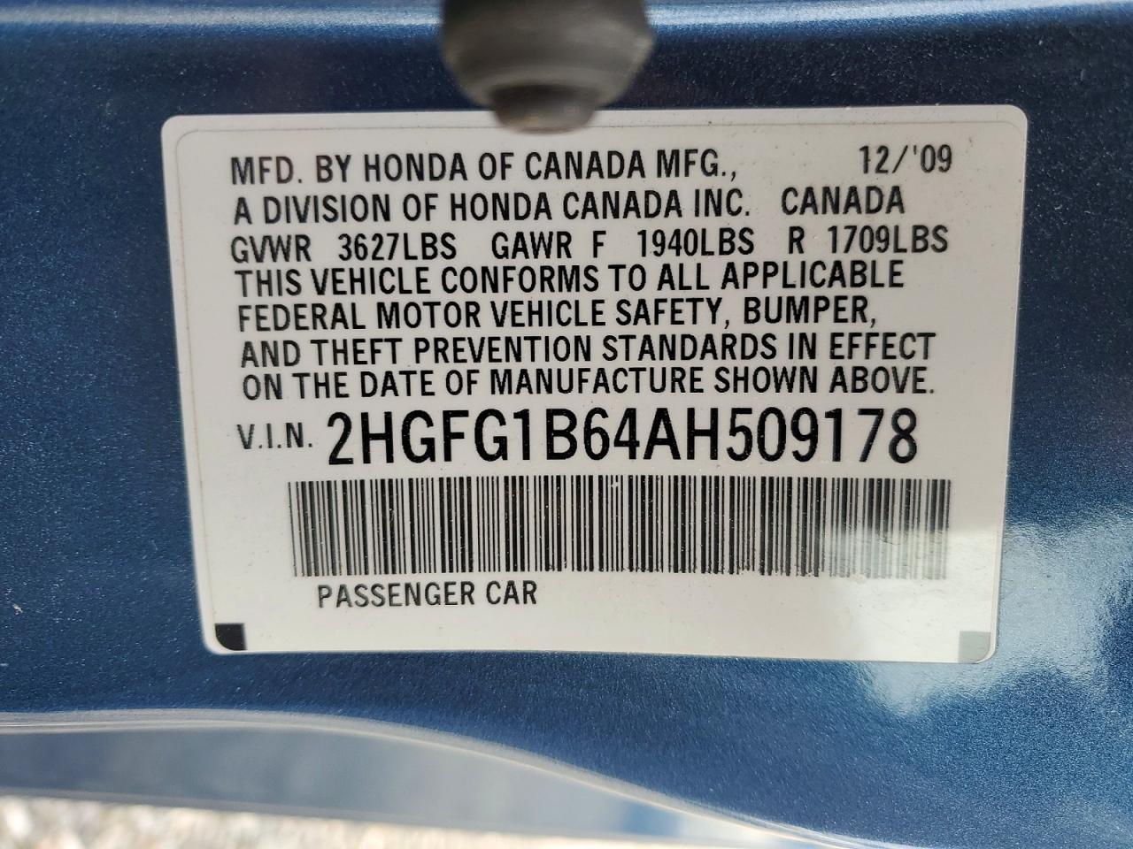 2010 HONDA CIVIC
