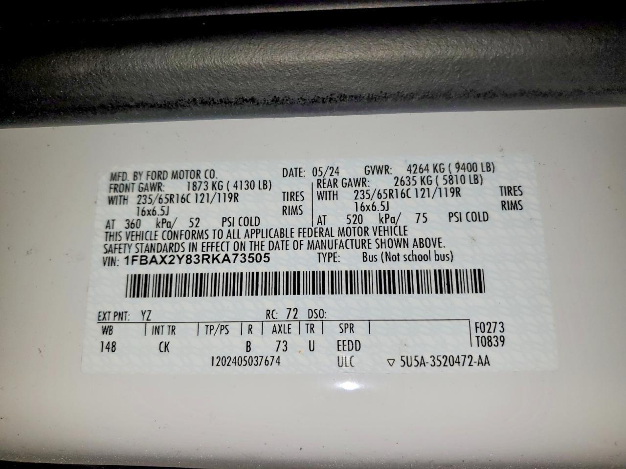 2024 FORD Transit