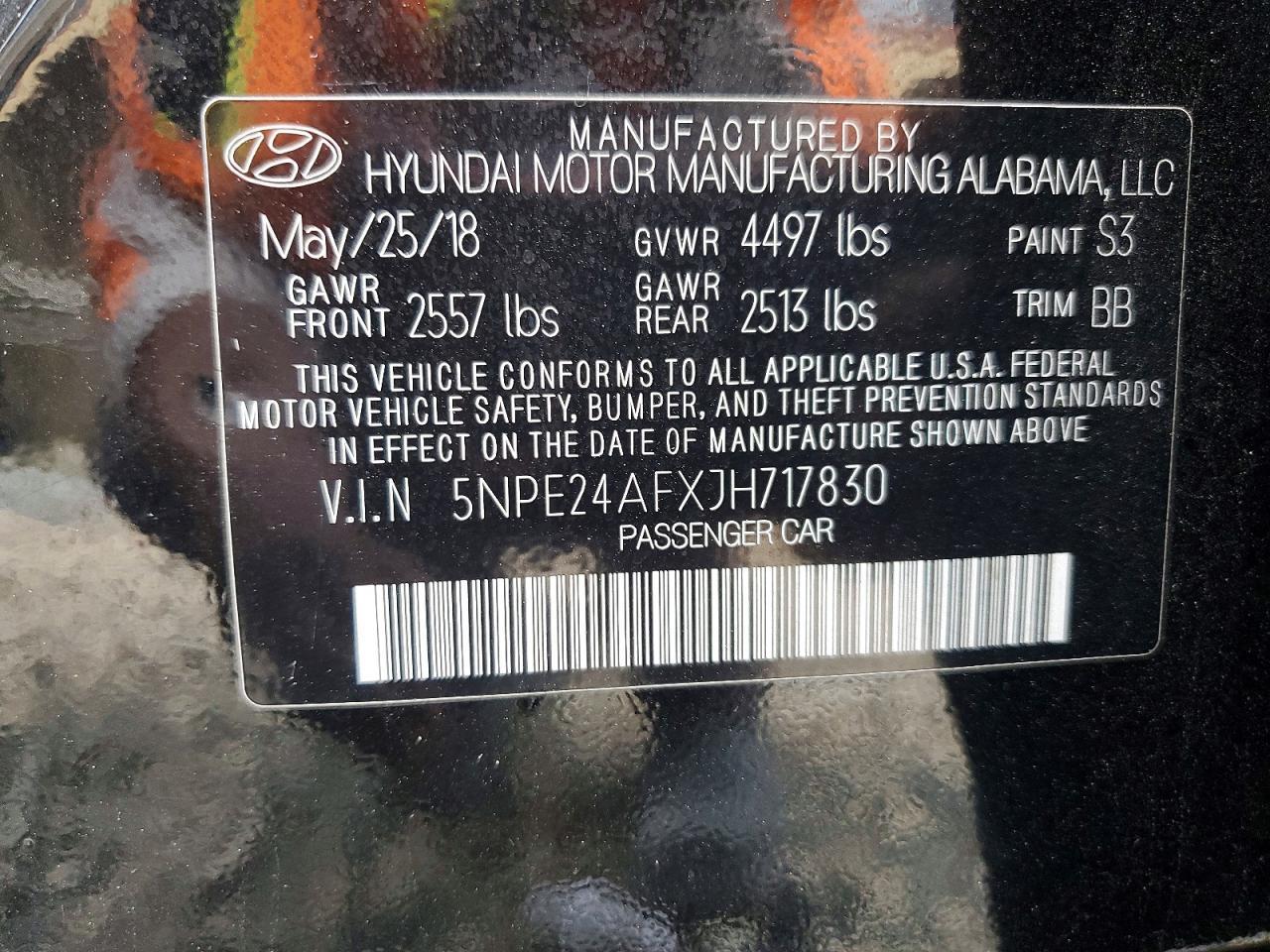 2018 HYUNDAI SONATA
