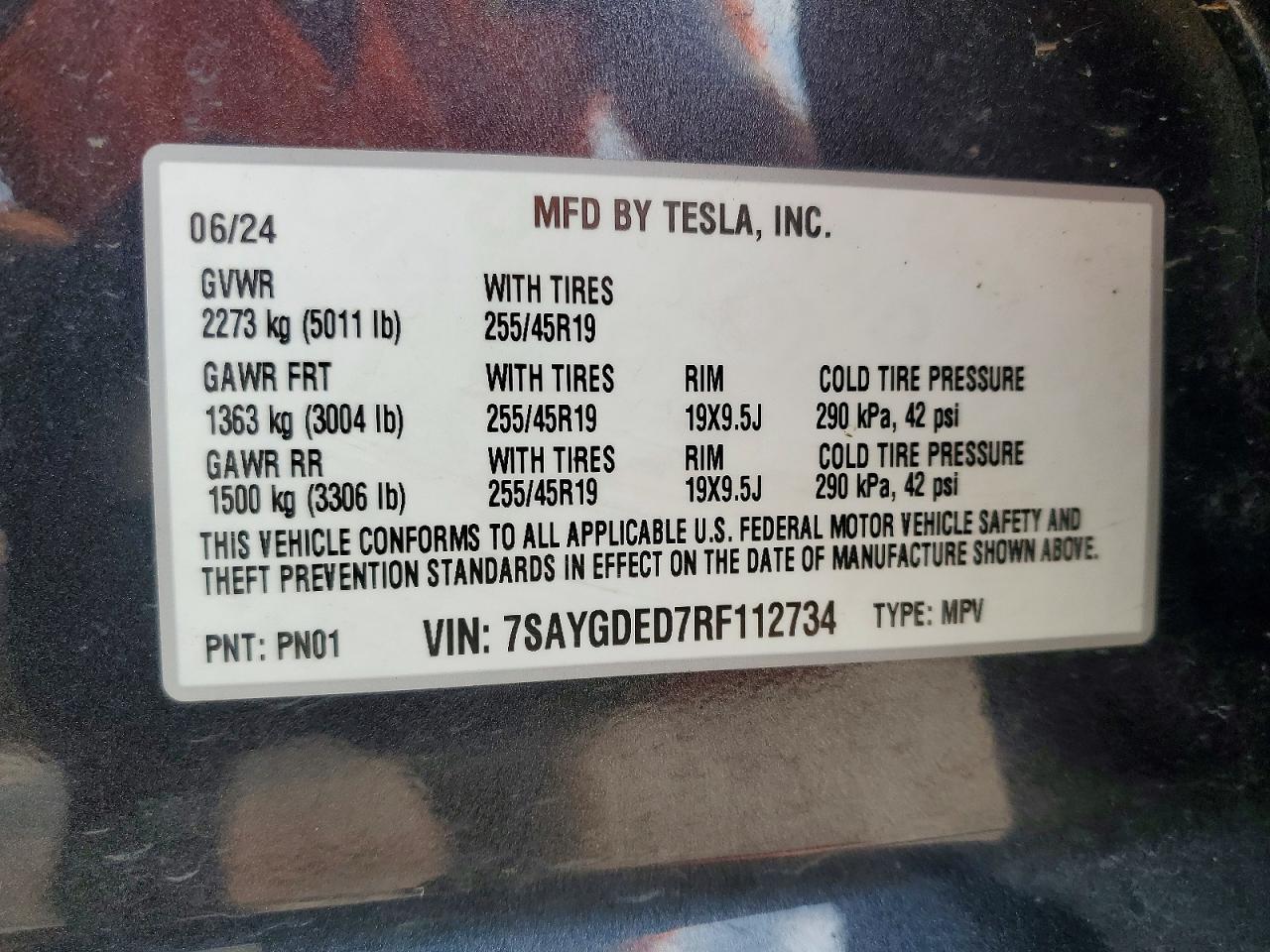 2024 TESLA MODEL Y
