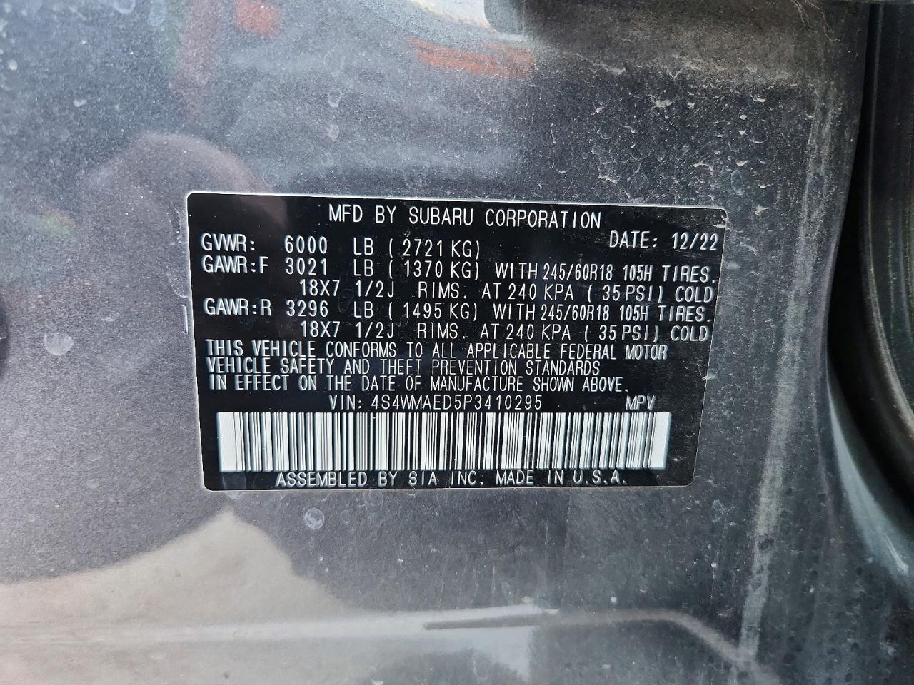 2023 SUBARU Ascent