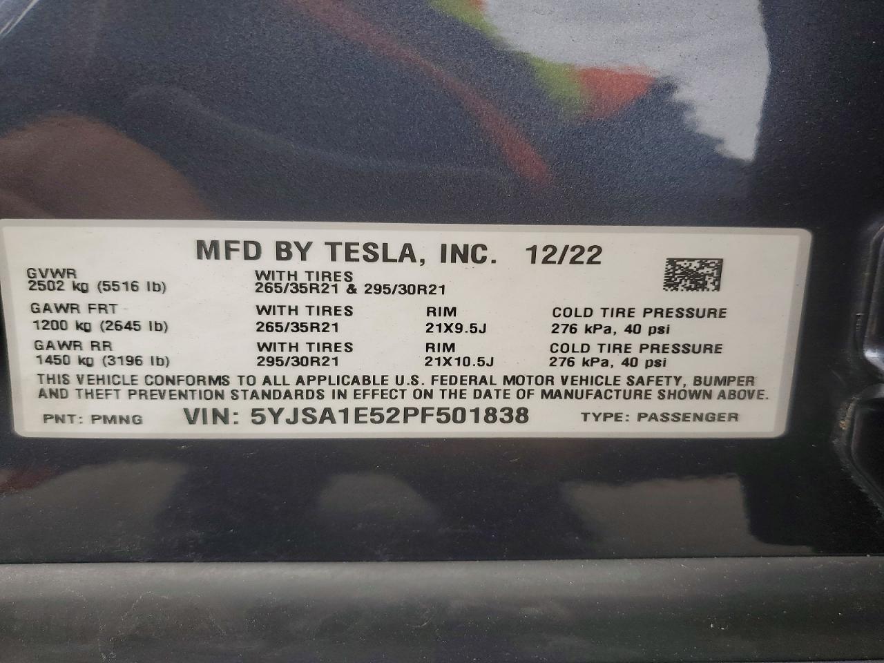 2023 TESLA MODEL S