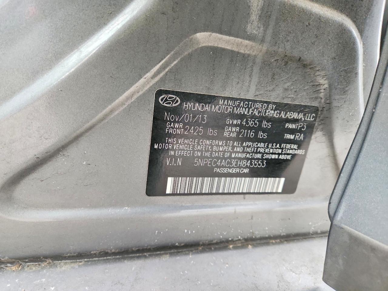 2014 HYUNDAI SONATA