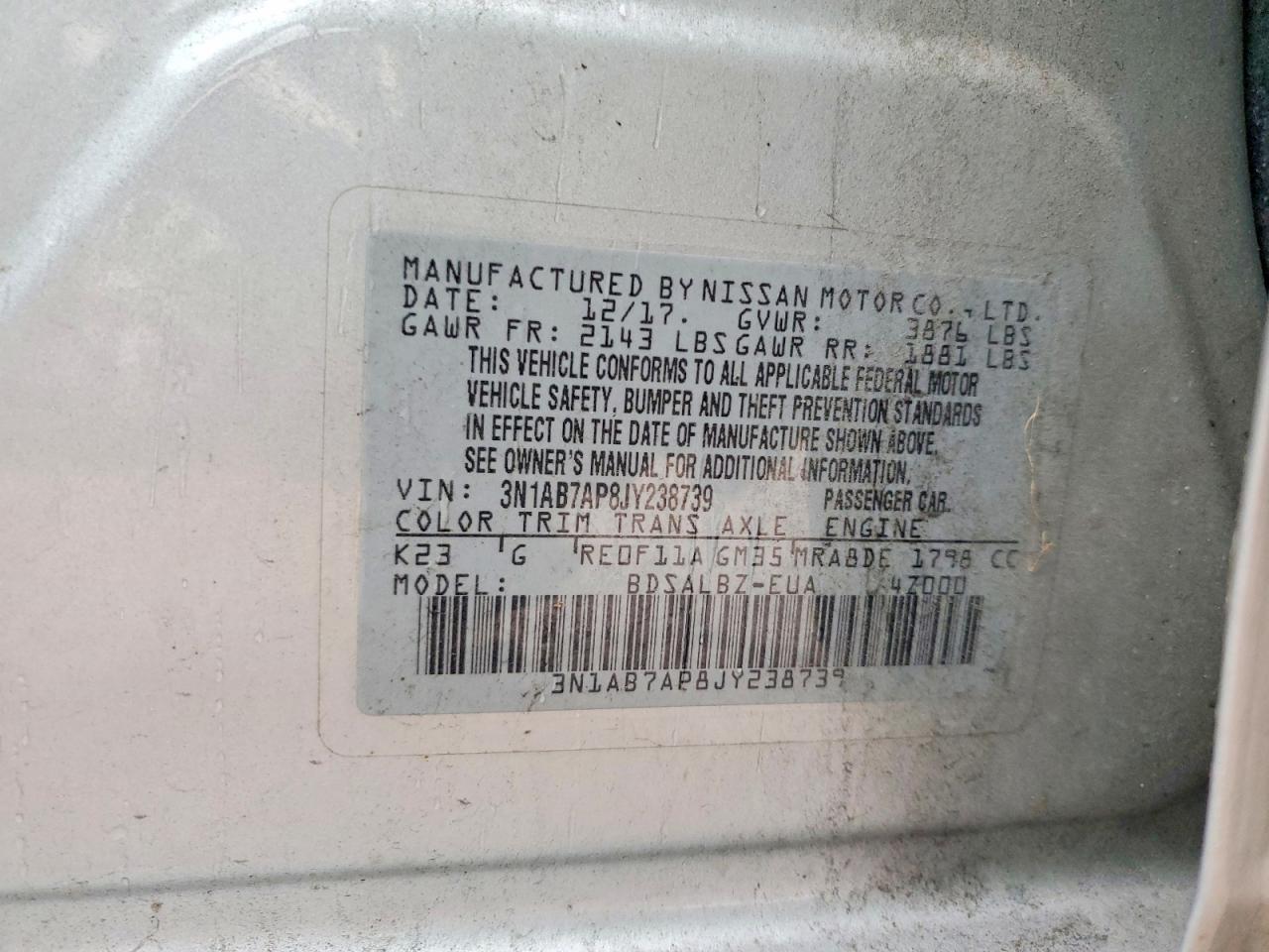 2018 NISSAN SENTRA
