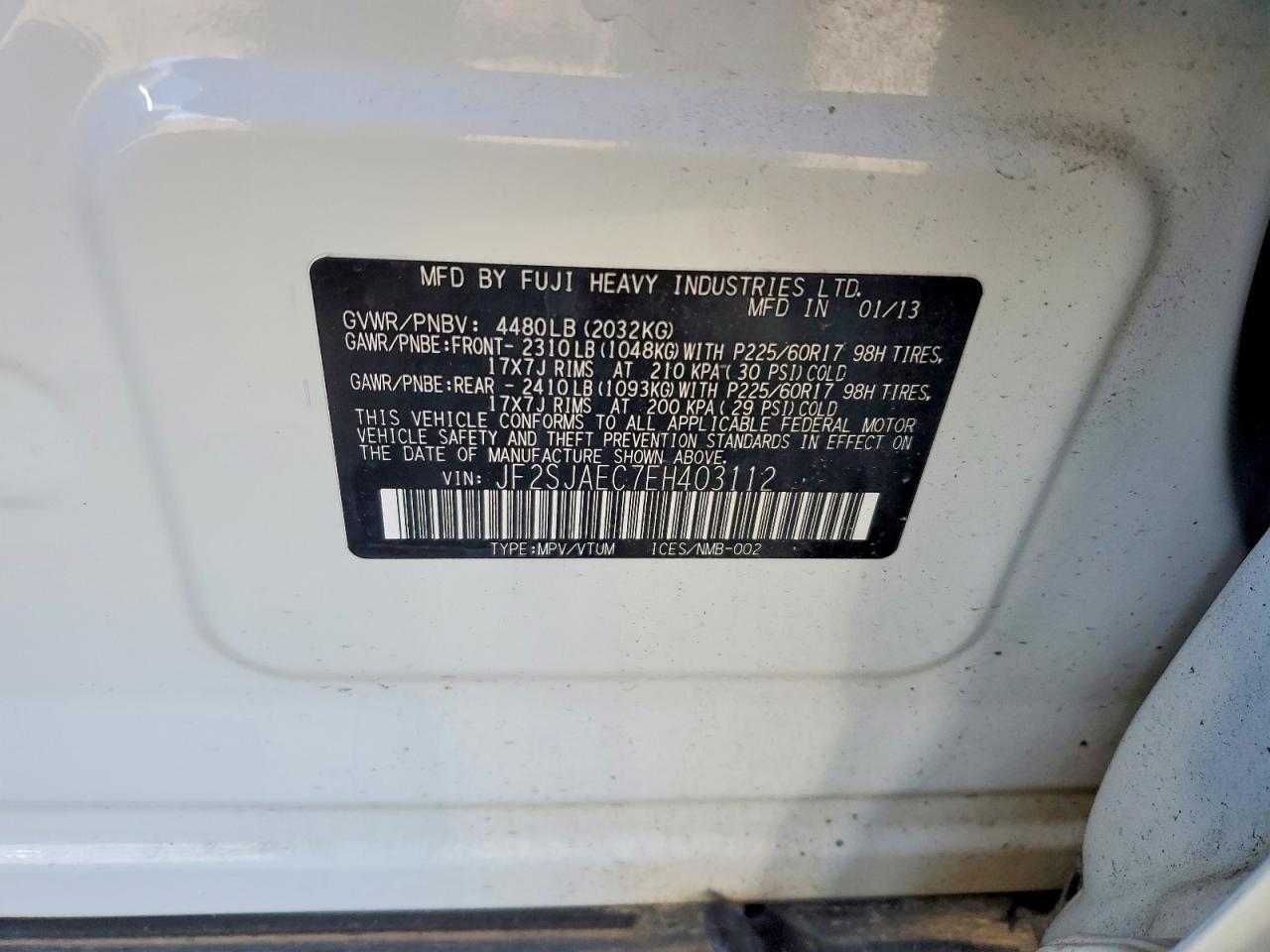 2014 SUBARU FORESTER