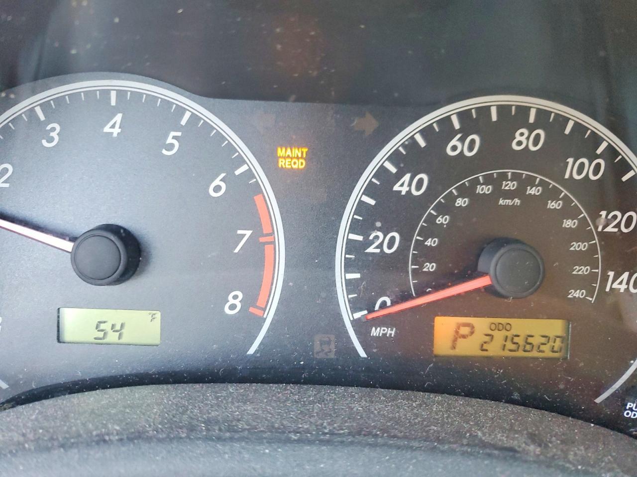 2012 TOYOTA COROLLA