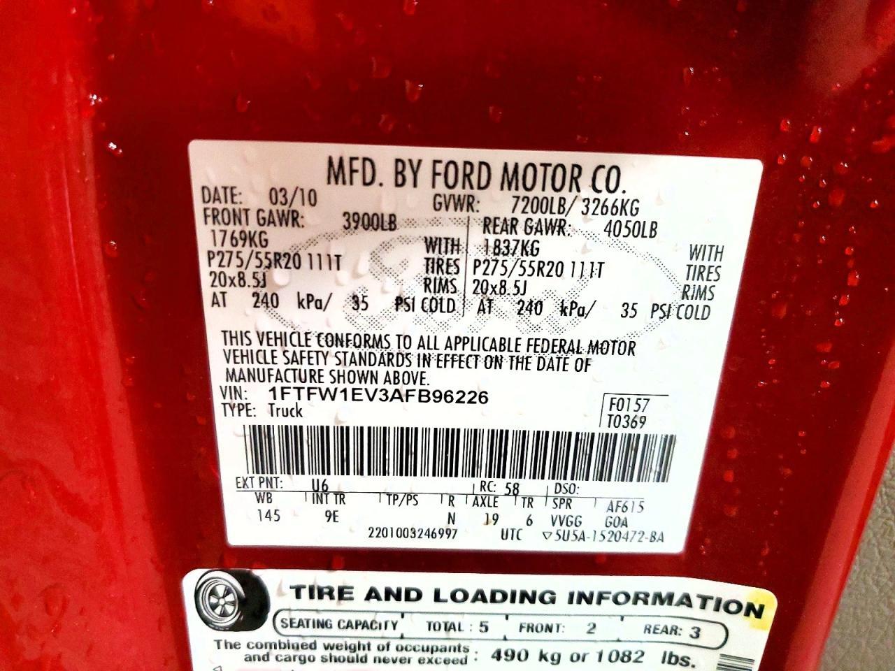 2010 FORD F-150
