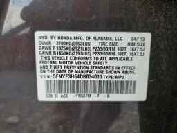 2013 HONDA PILOT