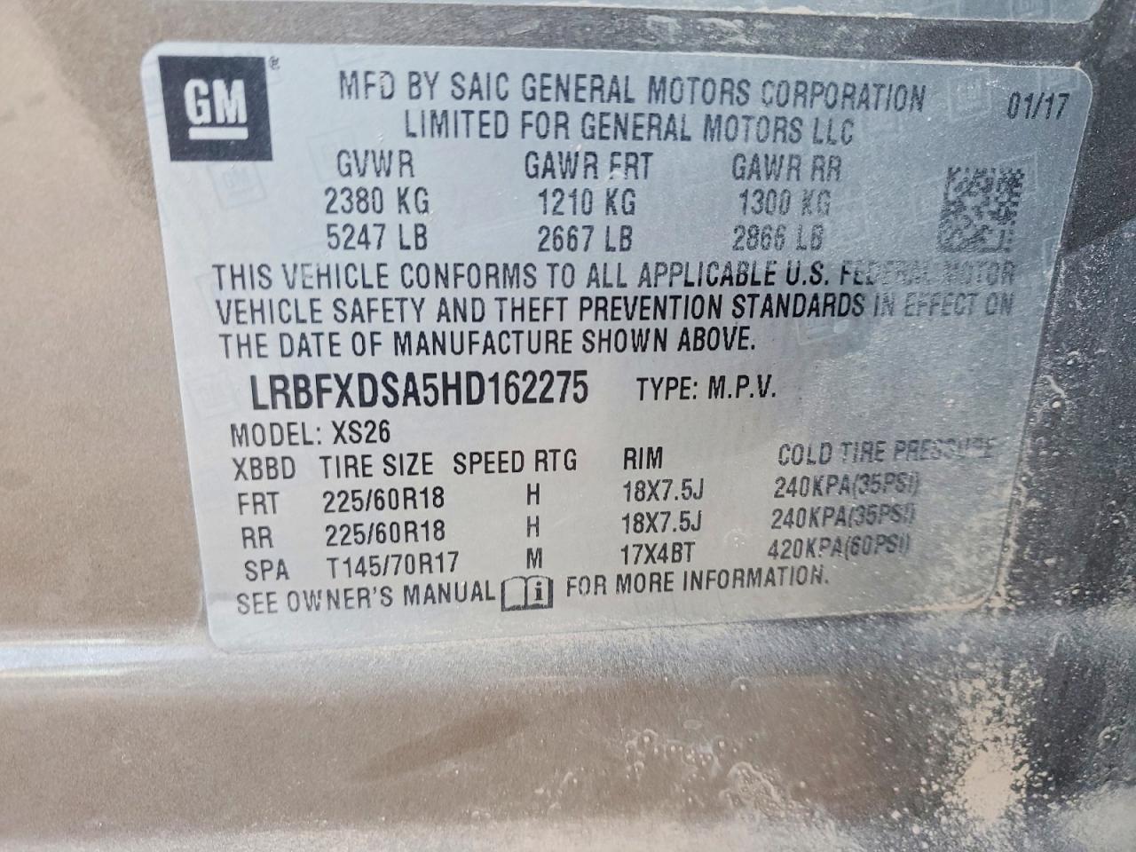 2017 BUICK Envision