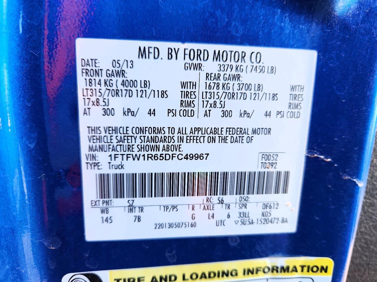 2013 FORD F-150