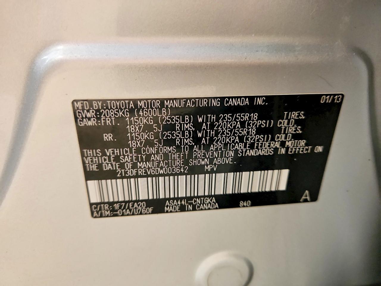 2013 TOYOTA RAV4