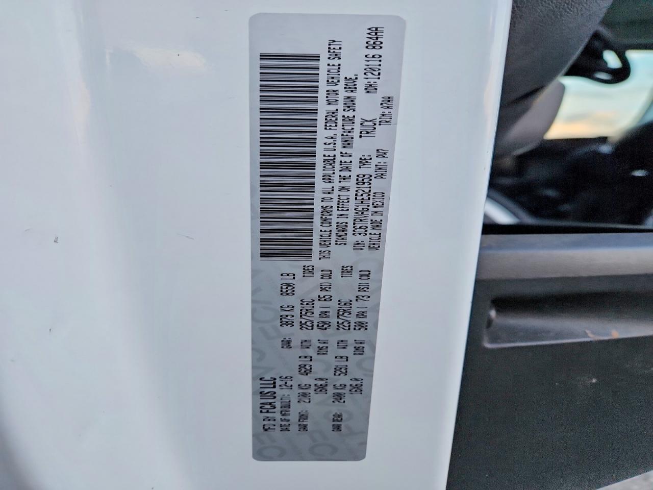 2019 RAM Promaster Cargo Van