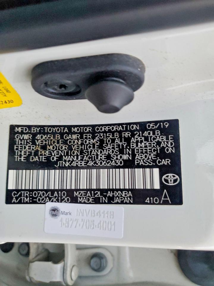 2019 TOYOTA COROLLA