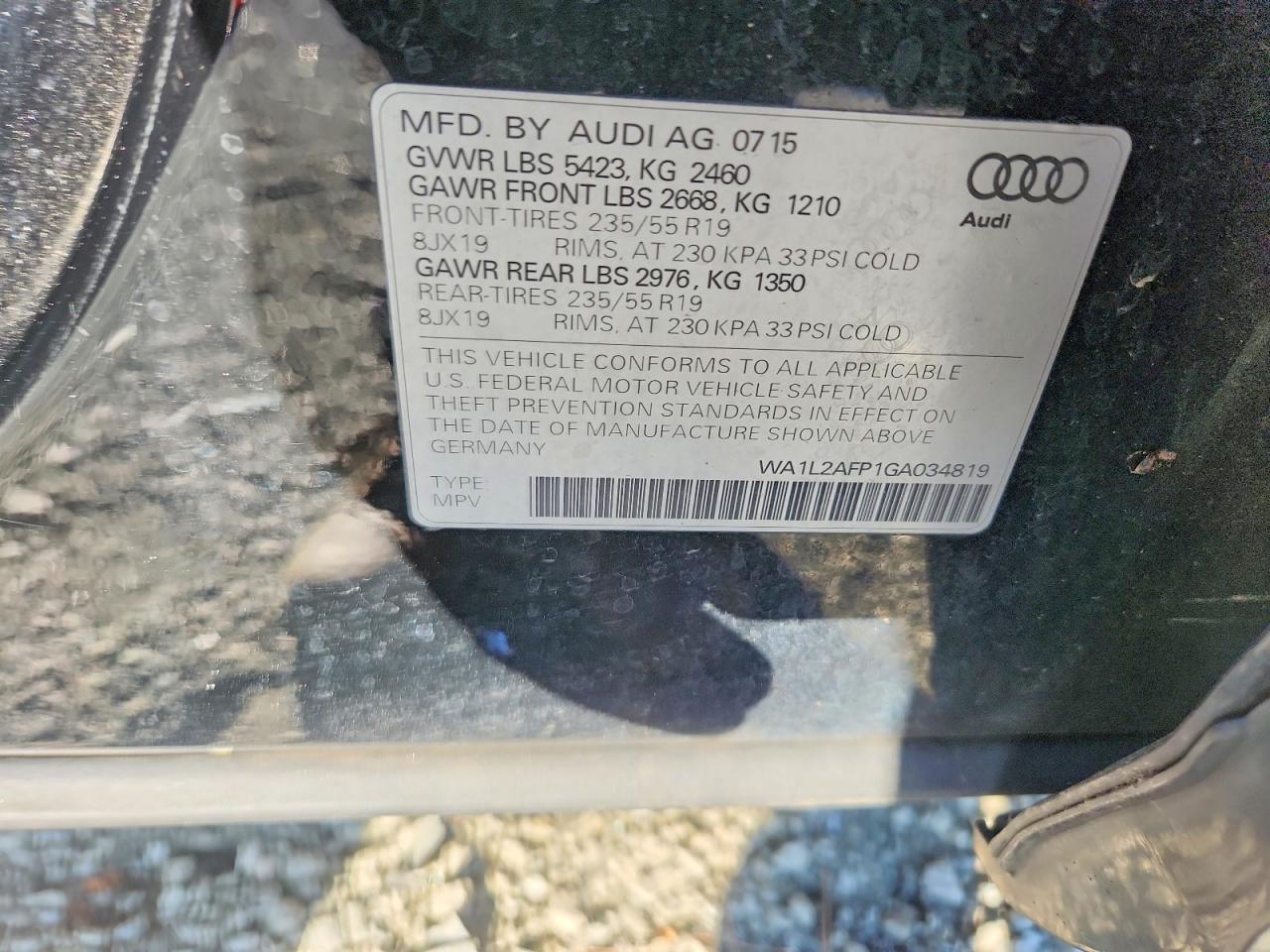 2016 AUDI Q5