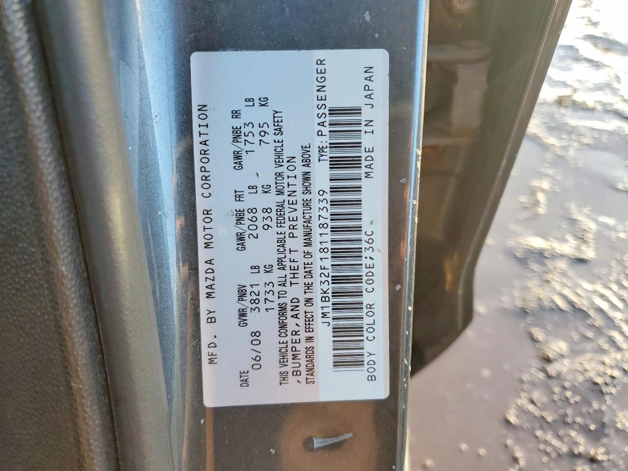 2008 MAZDA 3