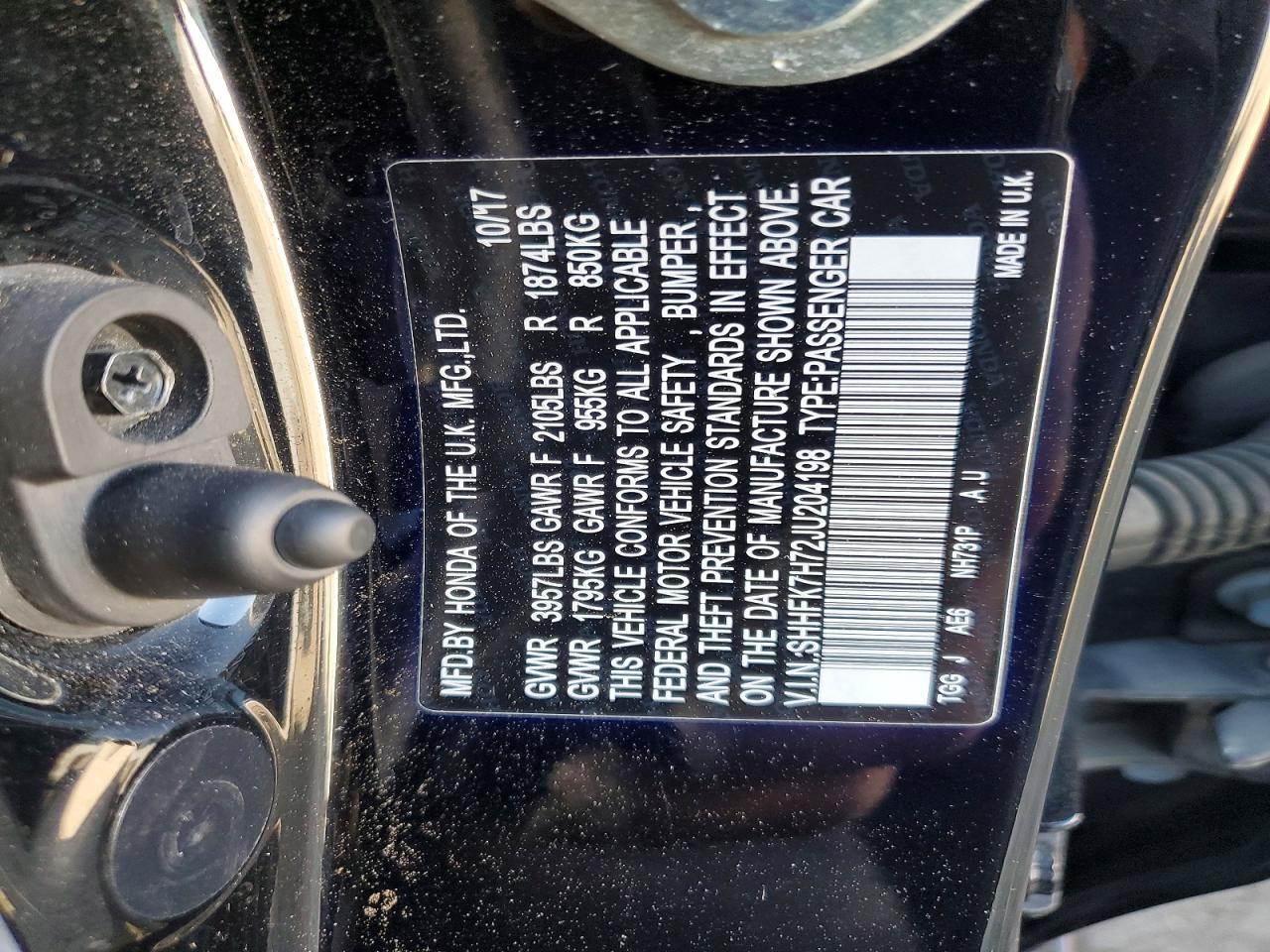 2018 HONDA CIVIC