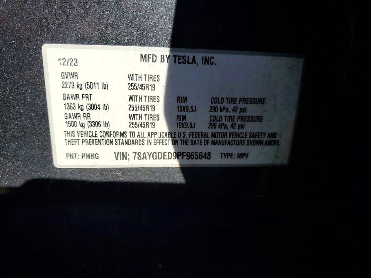 2023 TESLA MODEL Y