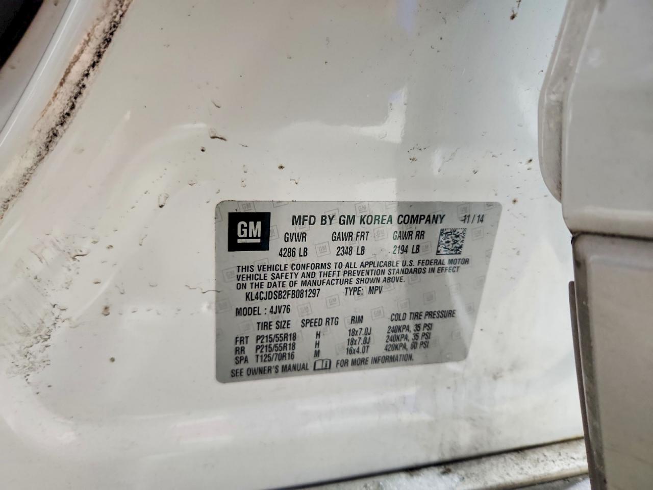 2015 BUICK ENCORE