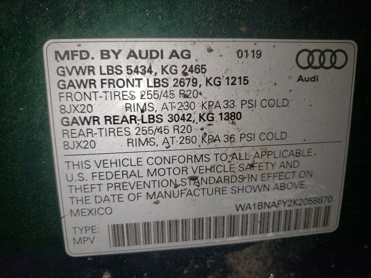 2019 AUDI Q5
