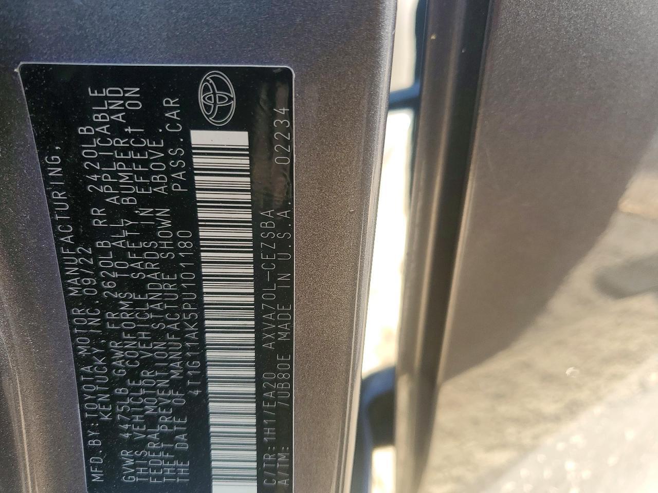 2023 TOYOTA CAMRY