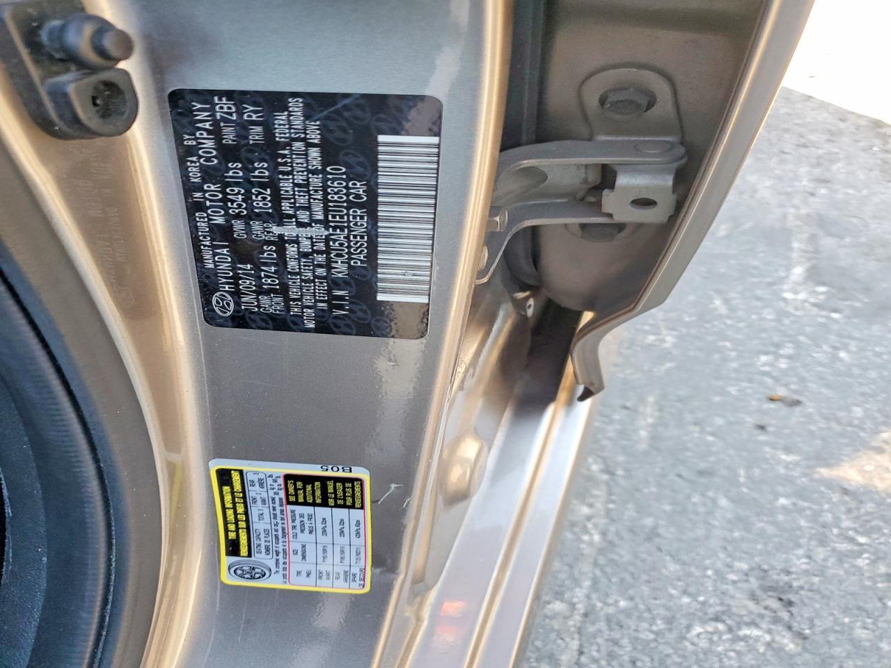 2014 HYUNDAI ACCENT
