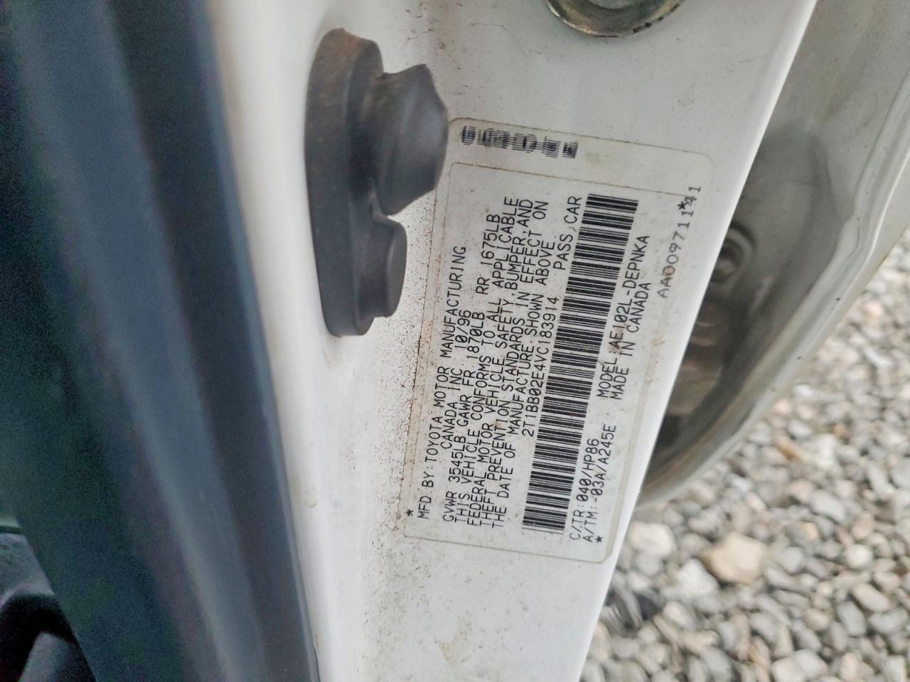 1997 TOYOTA COROLLA