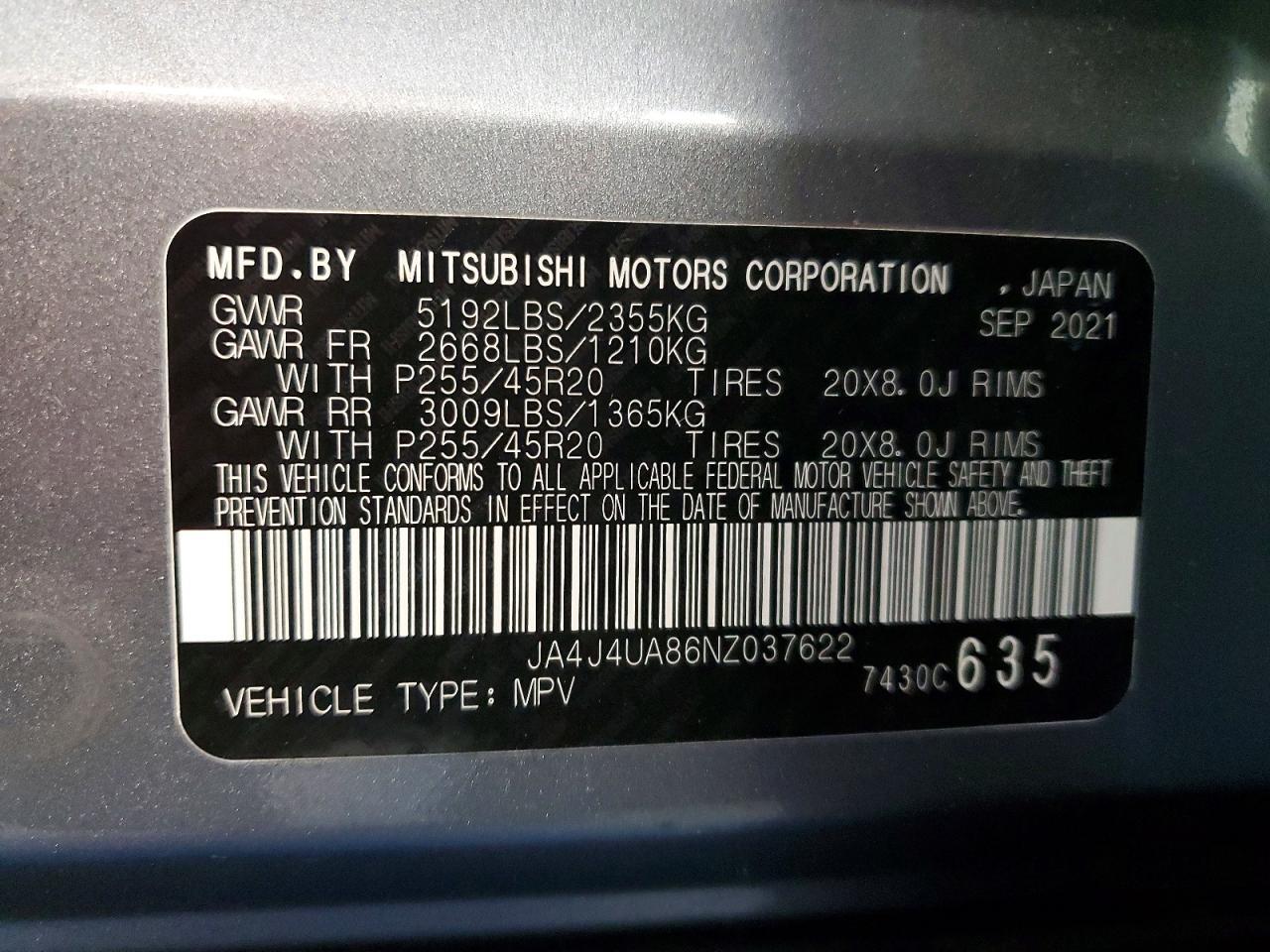 2022 MITSUBISHI outlander