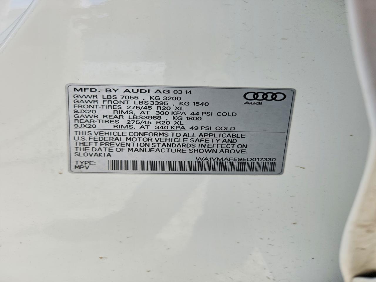 2014 AUDI Q7