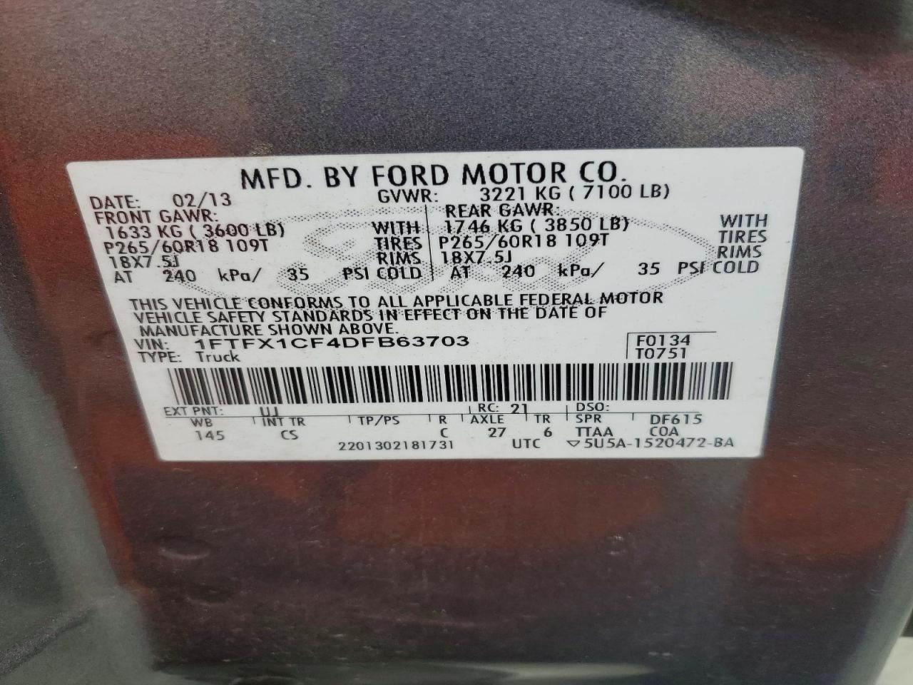 2013 FORD F-150