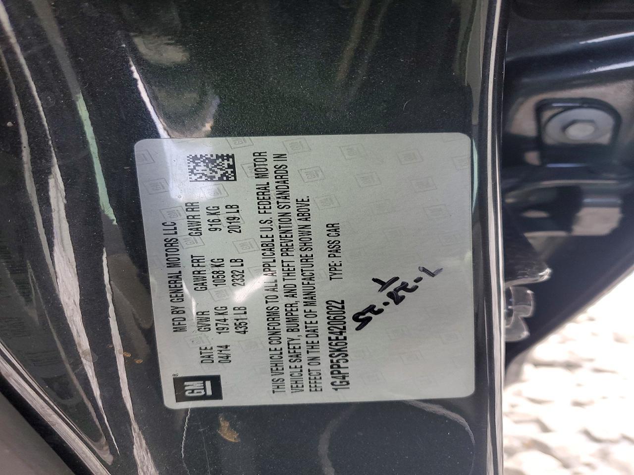 2014 BUICK VERANO