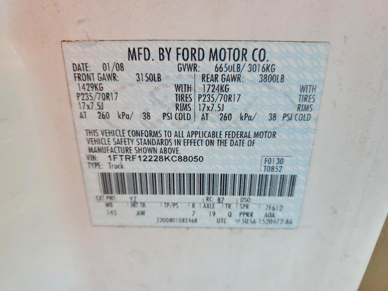2008 FORD F-150